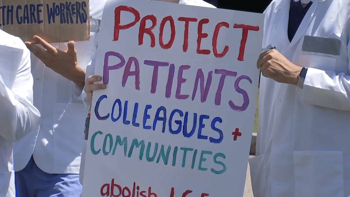 Mass. health care workers rally for immigrant rights, against ICE – NBC Boston