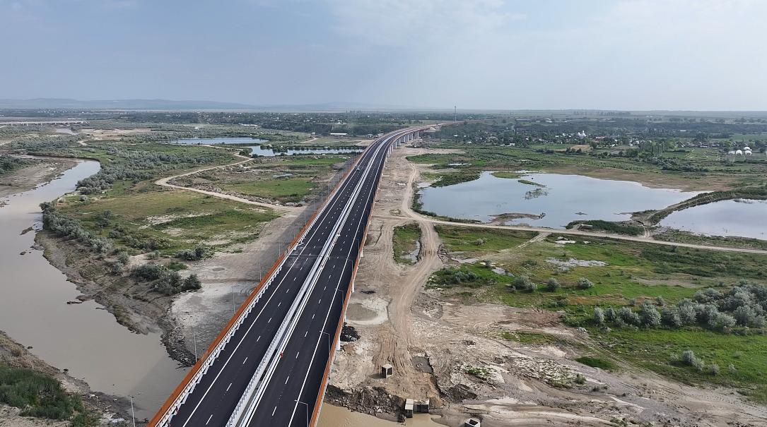 The new Buzău River Bridge - second longest in Romania - will redirect traffic from the Mărăcineni bridge and the northern ring road of the city of Buzău (image courtesy Regional Directorate for Roads and Bridges Buzău)