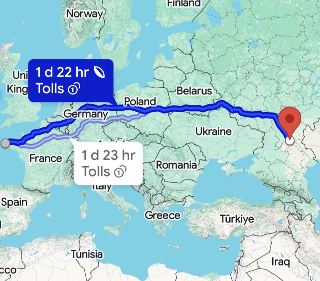 I can't believe it takes 1 day and 22 hours to drive across Germany!!
