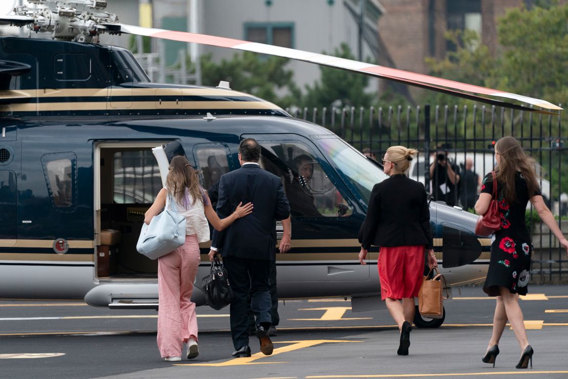New York Gov. Andrew Cuomo walks toward a helicopter after he announced he would resign on August 10, 2021. The announcement came a week after New York Attorney General Letitia James released a report that said Cuomo had sexually harassed 11 women and created a