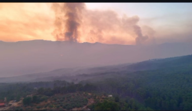 Wildfire in Arenas de San Pedro, Castilla y León