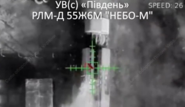 Footage of Ukrainian drones striking Russian radar systems with munition drops in Crimea after being launched from sea drones