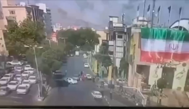 Footage shows Israeli airstrikes on the streets of Tehran during the 12 day war.