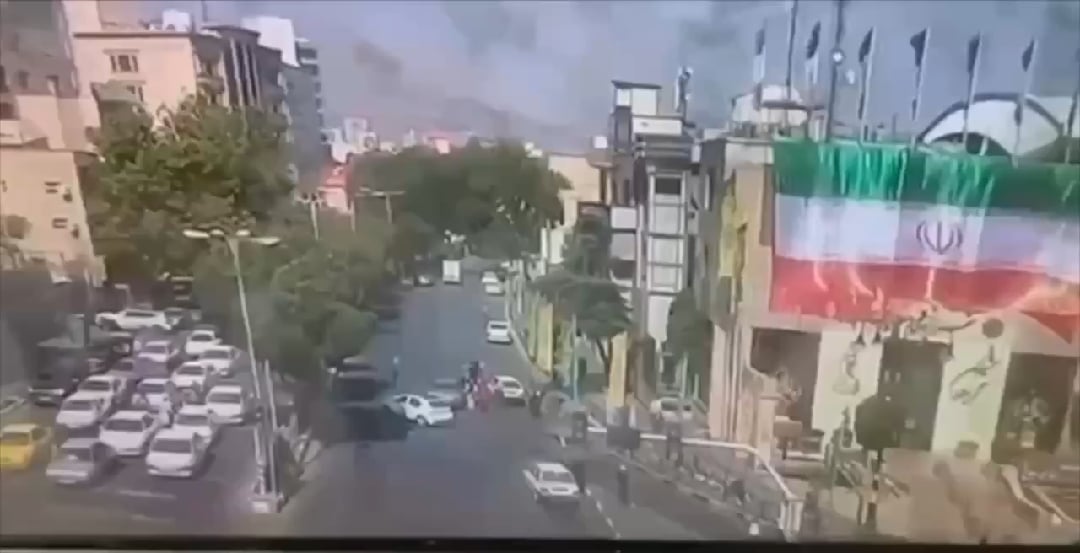 Footage shows Israeli airstrikes on the streets of Tehran during the 12 day war.