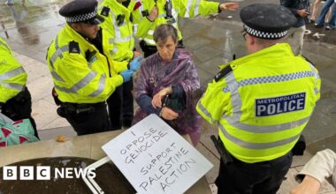 More than 100 arrests over Palestine Action ban protests