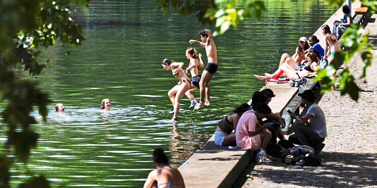 Paris kühlt sich während der Hitzewelle dank der Begrünung ab