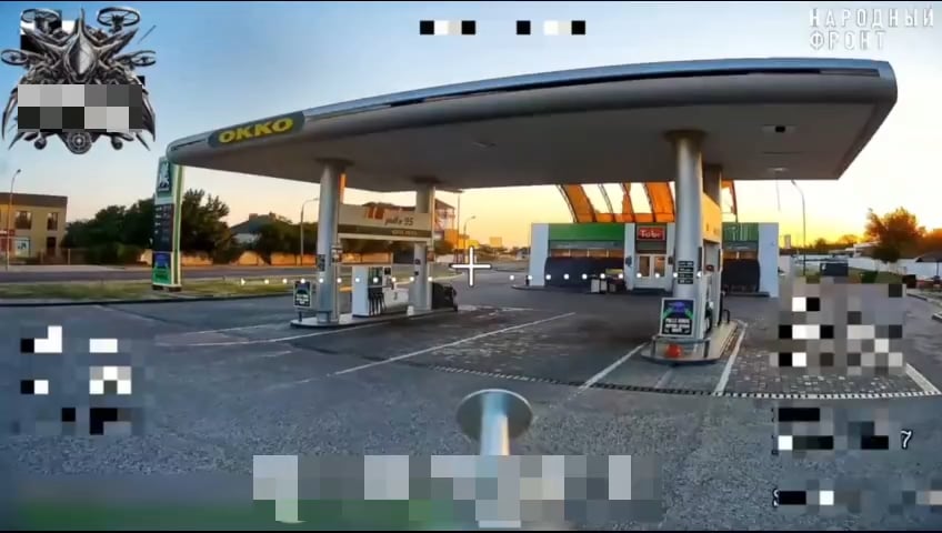 Russian drones hit fuel stations in Kherson region and then attacking firefighters who came to extinguish the fire (video from Russian media)