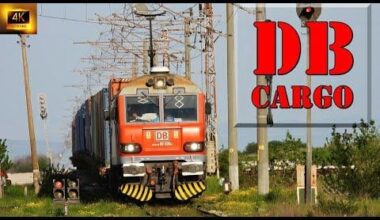 Товарен влак на DB Cargo с най-новата им придобивка, на минаване през Петърч! #Trainspotting