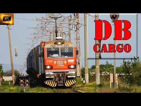 Товарен влак на DB Cargo с най-новата им придобивка, на минаване през Петърч! #Trainspotting