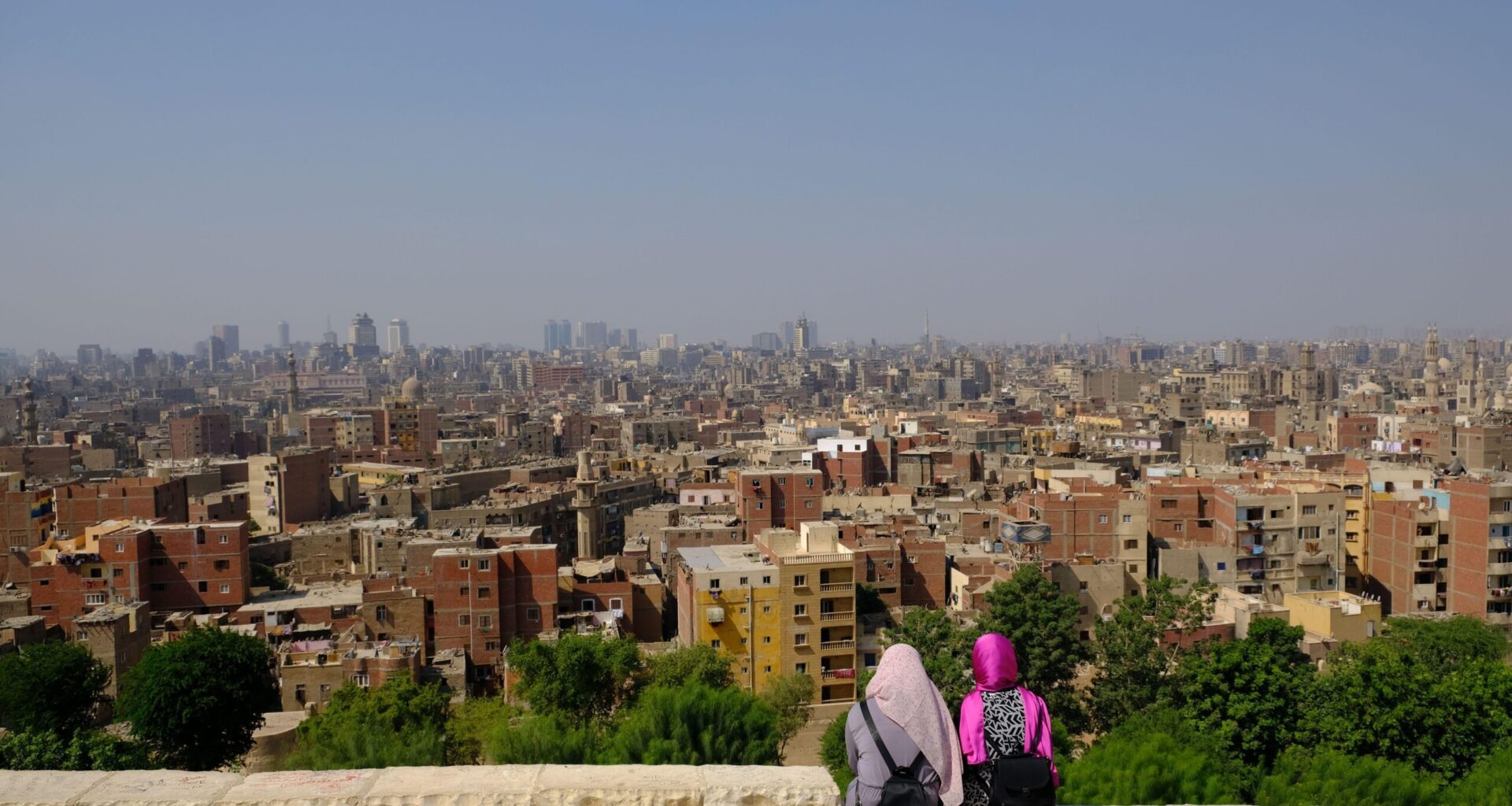 City view from Al Azhar Park in Cairo. A new report says Egypt needs to make more progress on privatisation of state assets