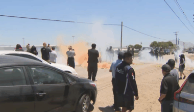 Protesters and Border Patrol agents clash near Ventura County farm in California