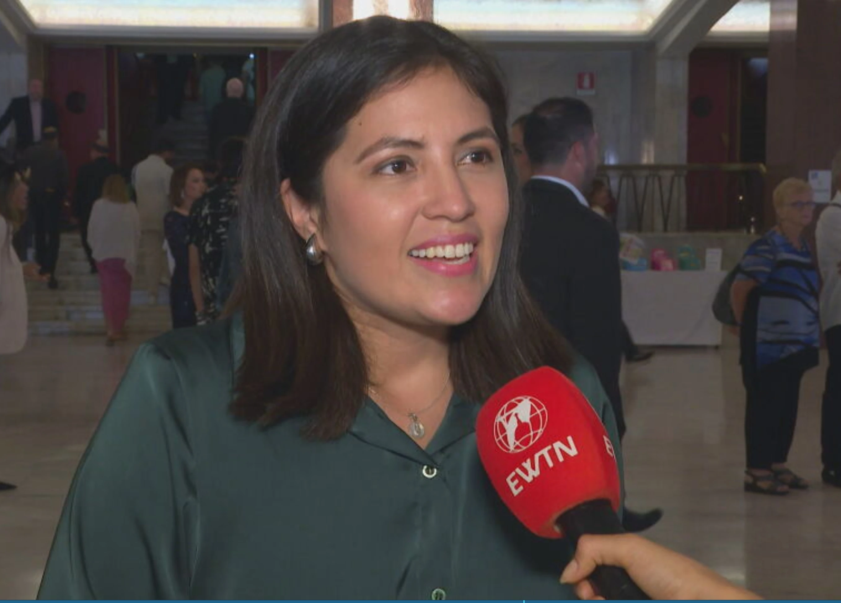 Nathali Paredes Lozano, singer-songwriter and anchor for "EWTN Noticias," the Spanish-language broadcast edition of EWTN News, who won Best Praise-Worship Song in the Spanish Category. Credit: Screenshot "EWTN News Nightly"