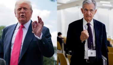 Trump neapmierinātība ar Fed krēslu Pauelu, kas nāk uz galvas