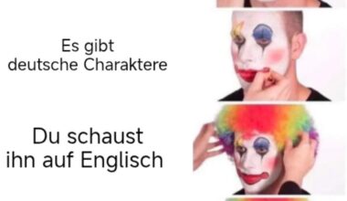 Jedes mal.