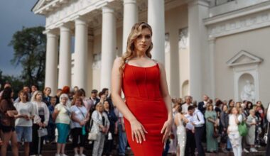 Polish girl from Vilnius (Polish school graduates' ball in Vilnius)