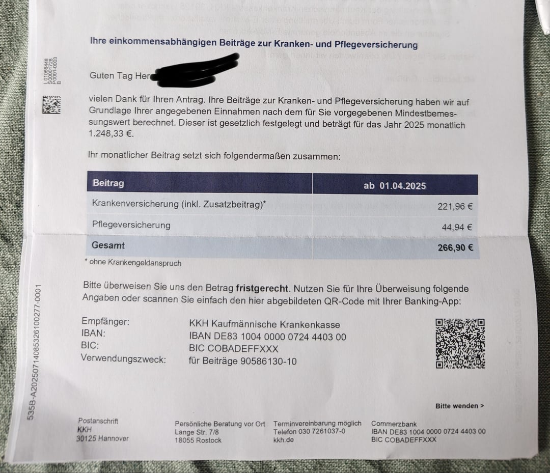 I owe my Krankenkasse a lot of money that I don't have, what can I do?