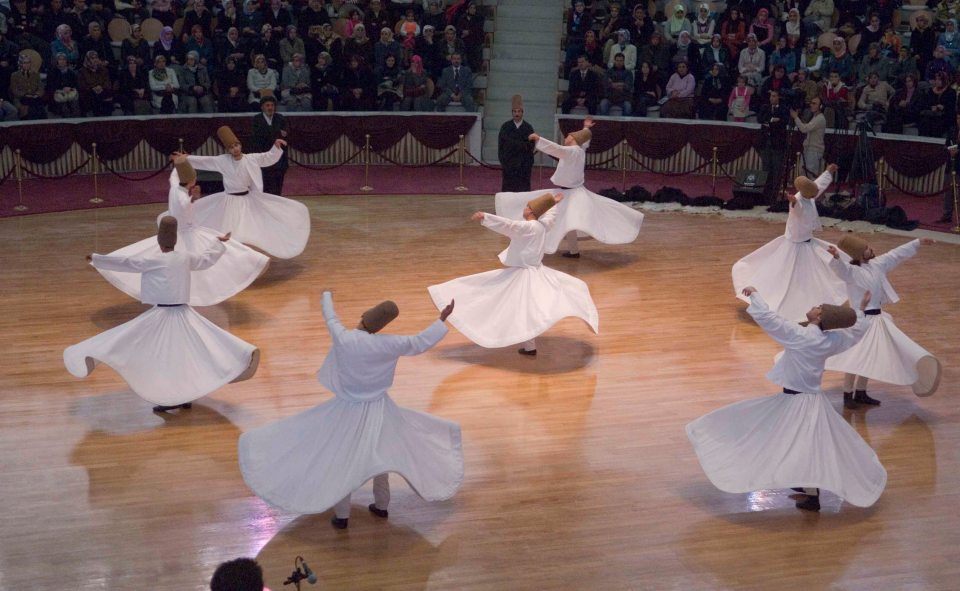 Whirling dervishes performing in Konya.