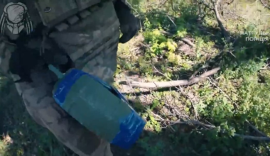 Ukrainian soldiers stormed a Russian position and then cleared it with grandes and IED made out of an AT-mine. National Police Brigade "Predator". Toretsk direction. July 2025 [Published 29.07.2025]