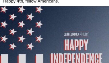 This Is Still Our America & It Doesn’t Belong To A King… Happy 4th, Fellow Americans