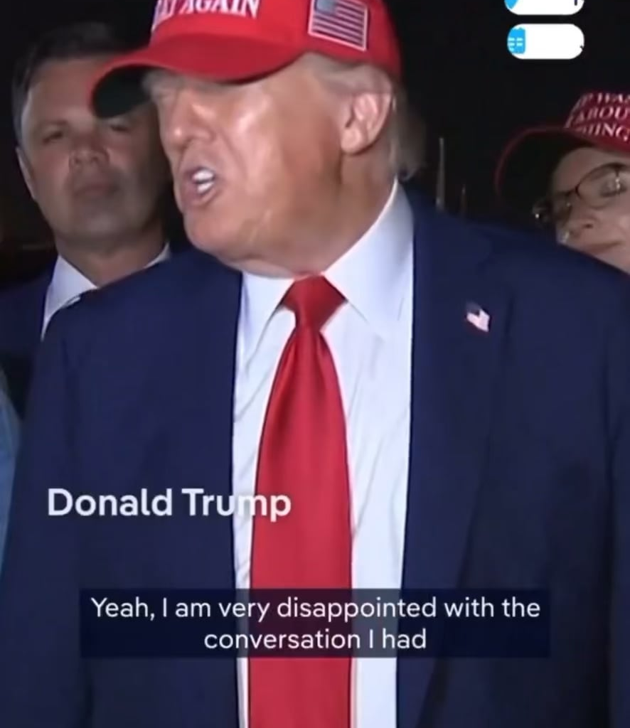 "I don't think he's looking to stop, and that's too bad..." Trump expresses his dissapointment with his phone call with Putin, realising that the Russian president doesn't seem to want to stop the war.