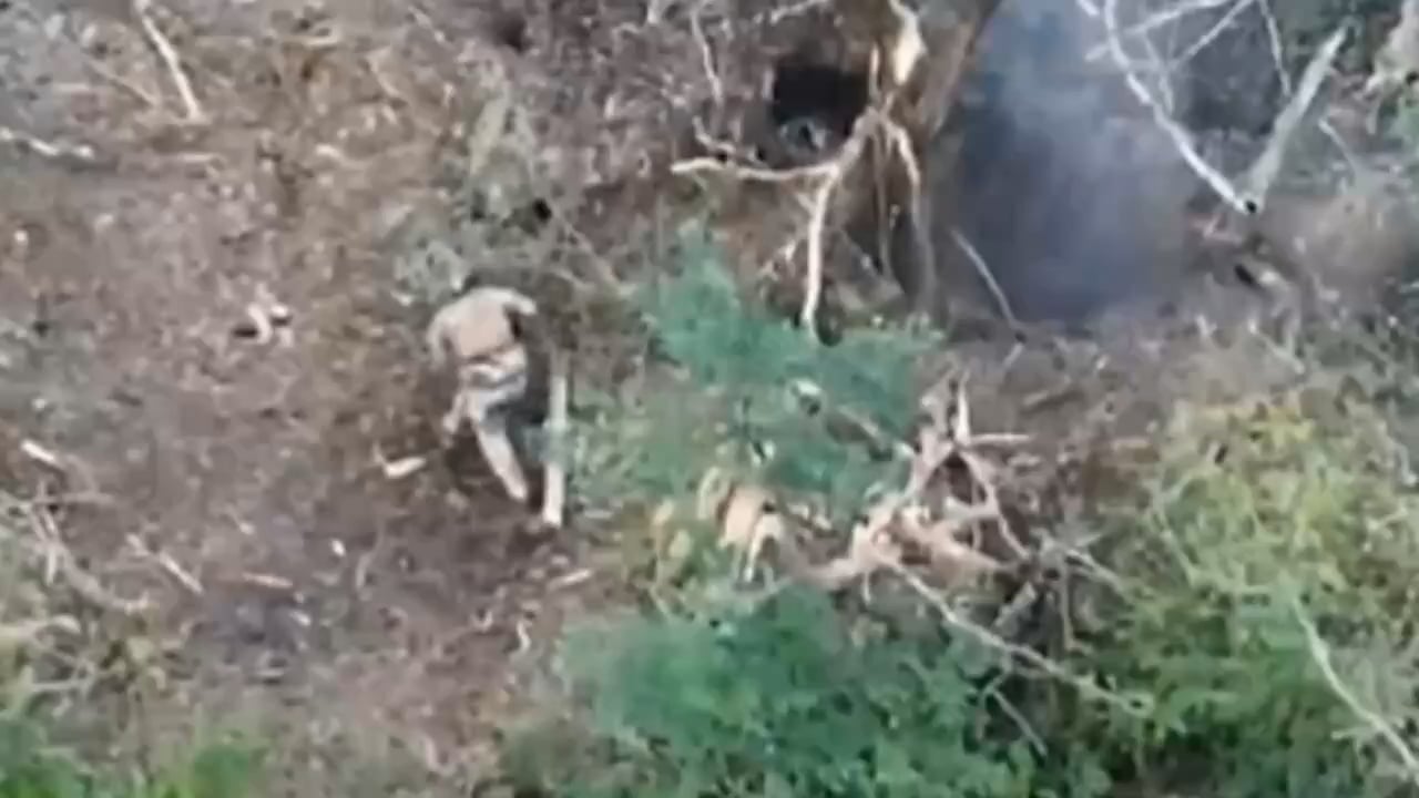 Russian FPV hits Ukrainian Soldier’s Head but does not explode
