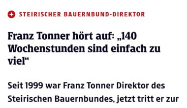 Franz Tonner hört auf: „140 Wochenstunden sind einfach zu viel“