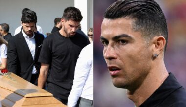 Cristiano Ronaldo misses Diogo Jota’s funeral? Fans left fuming at Portugal captain