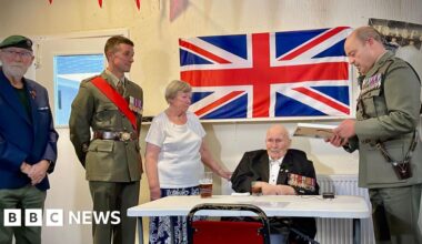 World War Two veteran Henry Francis celebrates 100th birthday