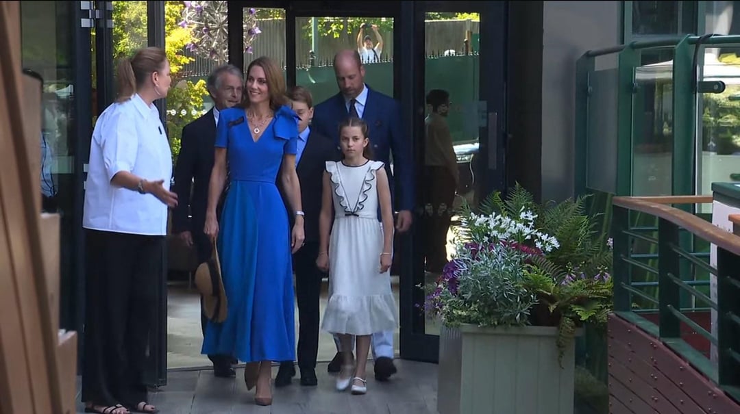 Princess Charlotte and Prince George are attending Wimbledon today