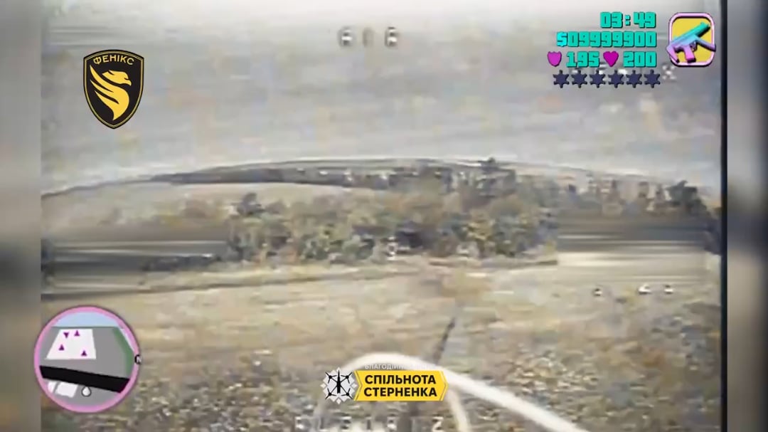 FPV's of the Border unit of unmanned aerial systems "Fenix" destroyed a camouflaged T-80BVM Obr.2022, Kostiantynivka direction, July 2025
