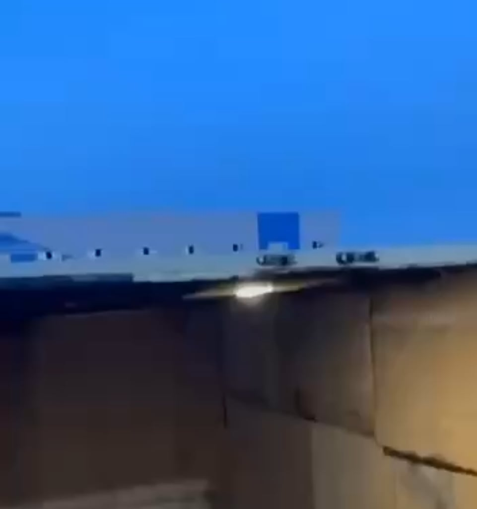 The moment of the Ukrainian drone attack on the VNIIR-Progress plant in Cheboksary, russia