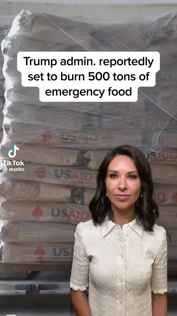 The so-called “Pro-Life” Republican Party is hellbent on destroying 500 tons of emergency food meant for children in need. These monsters don’t care about life — they only care about control and cruelty.