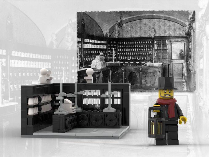 Retro apteka Ignacego Łukasiewicza trafiła do programu LEGO Ideas. Jeśli otrzyma 10 tys. głosów i pozytywną ocenę zespołu LEGO, może zostać oficjalnym zestawem.