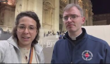 Arlington Diocese members paying respects to Pope Francis in Rome