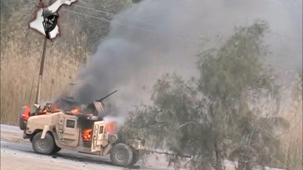 S-5 Rocket attack on a US Humvee. Baghdad, Iraq 2006~2007.