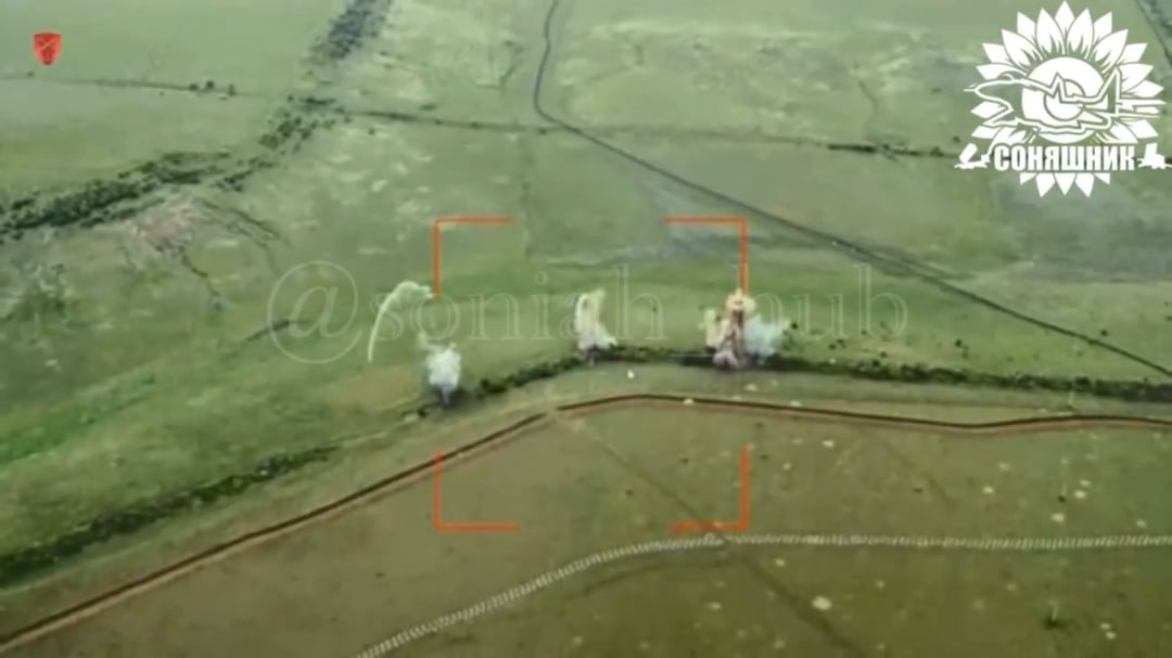 Ukrainian MiG-29 fighter jet used American GBU39 guided bombs to destroy Russian UAV Control Point in southern Ukraine. Published 04.07.2025