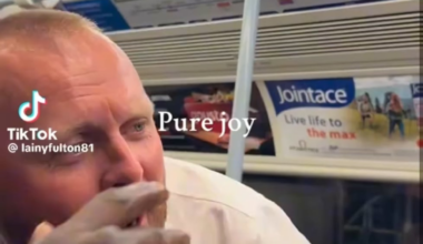 Music bringing people together on the London Underground.