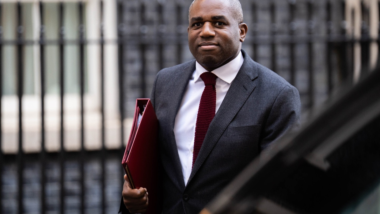 Der britsche Außenminister David Lammy im März in London
