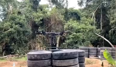 Footage showing Royal Thai Army drones dropping bombs on Cambodian positions