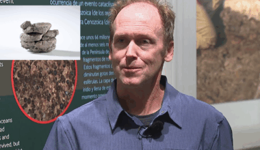 Denver Museum of Nature & Science showing off dinosaur fossil found in parking lot; oldest in city's history