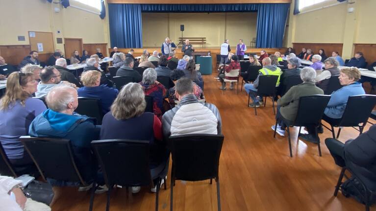 Dozens showed up for a Civil Defence-coordinated community meeting in Wakefield on Wednesday afternoon.