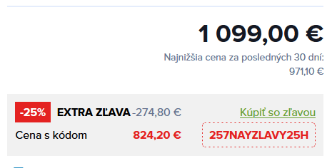 nay.sk a ich praktiky - z 971€ na 1099€ a následne akcia na navýšenú cenu