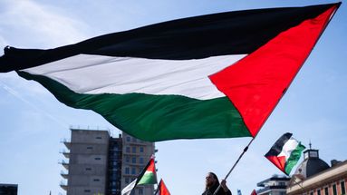 Une manifestation pro-palestinienne à Vienne, en Autriche, le 4 mai 2024.