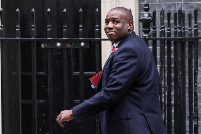 Britain's Foreign Secretary David Lammy walks on Downing Street, in London, on October 30, 2024.
