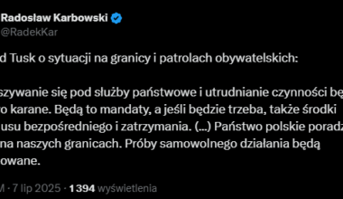 Tusk o patrolach obywatelskich