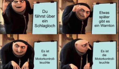 Zum Glück nicht die neuen Reifen, hab ich recht?