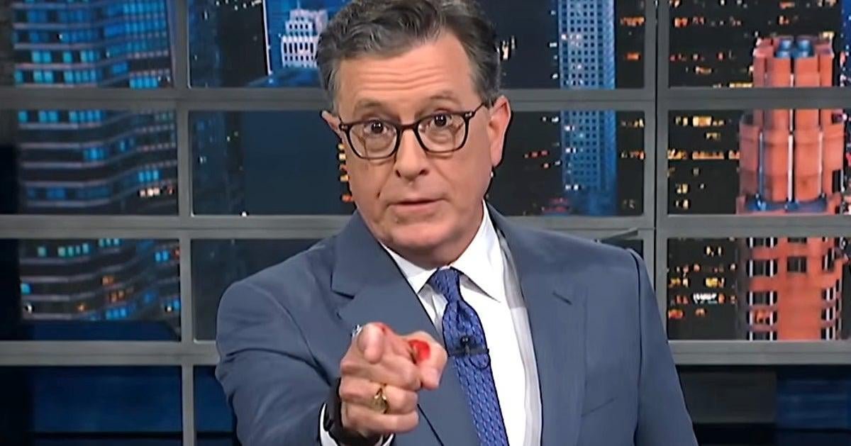 Stephen Colbert Hits Trump's Sorest Spots In First Show Since Cancellation Announcement | The "Late Show" host called attention to some issues the president doesn't like to talk about.