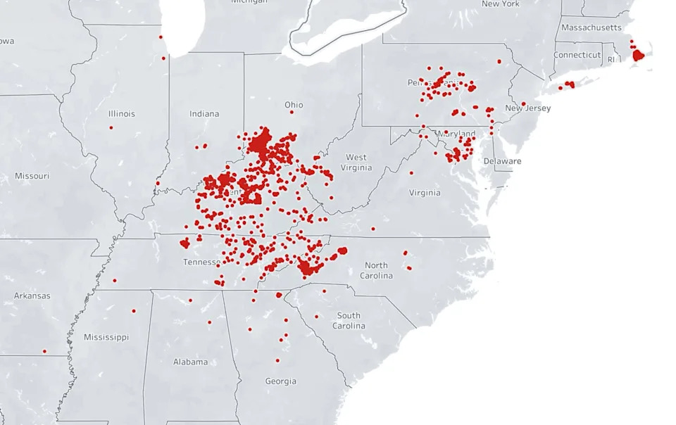 Data from Cicada Safari, a crowdsourcing app developed by Gene Kritsky, an entomologist and historian at Mount St. Joseph University in Ohio, showed 38,000 cicada sightings by June 16, 2025.