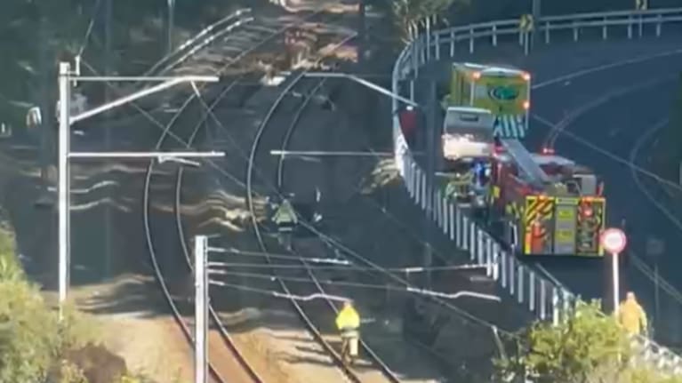 Emergency services at the scene this afternoon.