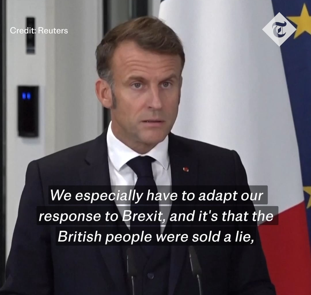 Macron: 'Brexit lies' to blame for migrant crisis